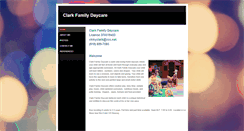 Desktop Screenshot of clarkfamilydaycare.com