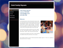 Tablet Screenshot of clarkfamilydaycare.com